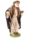 Shepherd with staff series 16 cm in terracotta with fabric