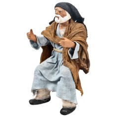 copy of Arab woman with jugs 12 cm in terracotta with clothes 2