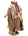Arab shepherd with staff 13 cm in terracotta with fabric
