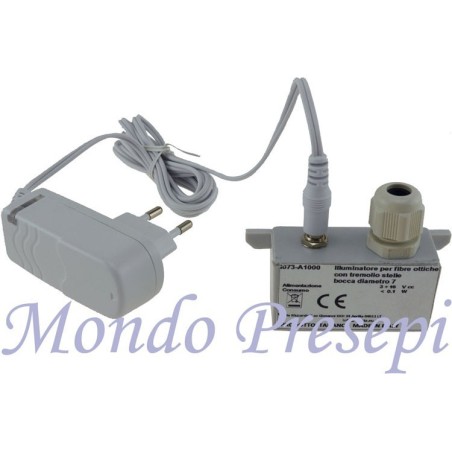 Illuminatore tremolio per fibre ottiche presepe con