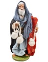 Shepherd with cheese series 12-13 cm in terracotta with fabric