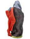Pastor con quesos serie 12-13 cm en terracota con ropa de tela