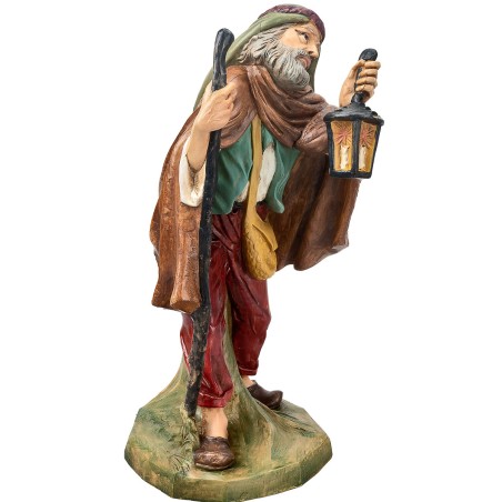 Pastore con lanterna Euromarchi 45 cm per presepe Mondo Presepi