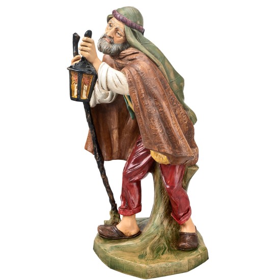 Shepherd with lantern Euromarchi 45 cm for nativity scene Mondo Presepi