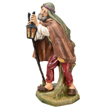 Pastore con lanterna Euromarchi 45 cm per presepe Mondo Presepi