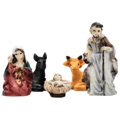 Set Natività 3 cm 11 soggetti per presepe per presepe Mondo 2