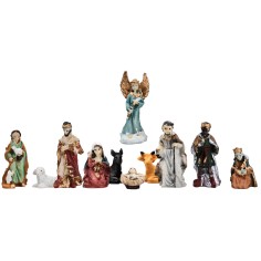 Set Natività 3 cm 11 soggetti per presepe per presepe Mondo