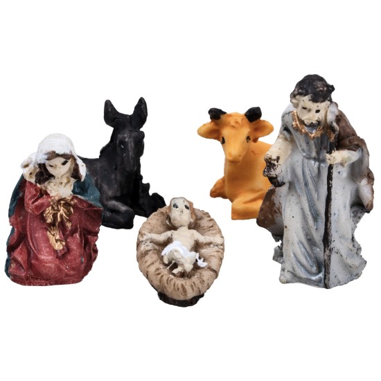 Conjunto Natividad 3 cm 11 figuras para belén para belén Mundo