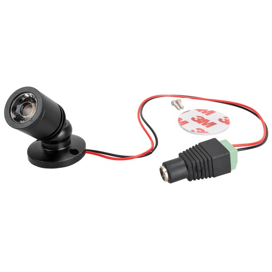 Adjustable spotlight with warm white light for nativity scene