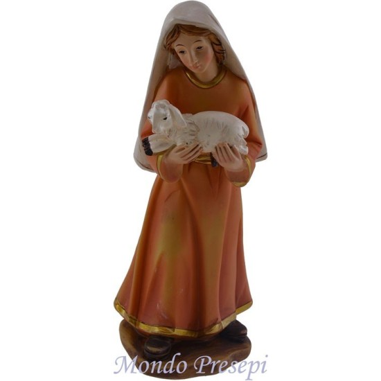 Niña de 15 cm con cordero Mundo Pesebres