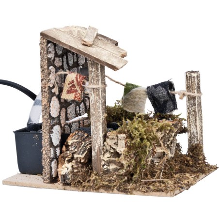 Fountain with jet and electrically operated pump cm