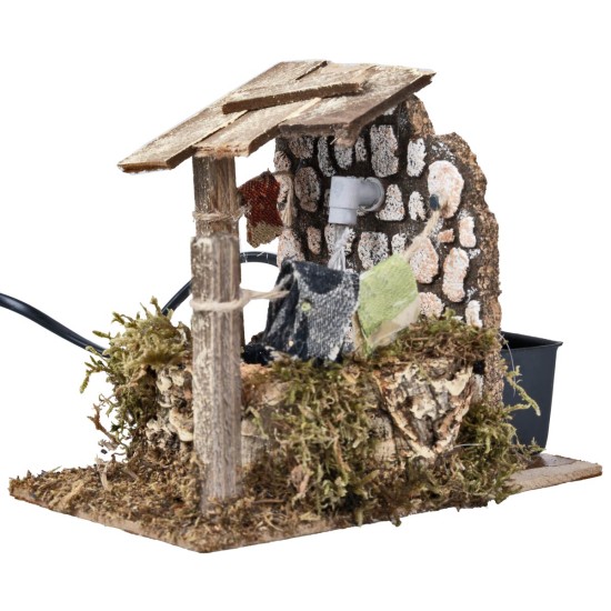 Fontana con getto e pompa funzionante a corrente cm