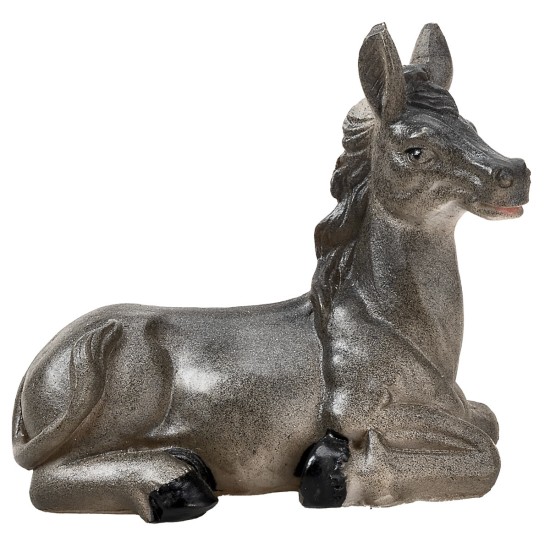 Conjunto de buey y burro sentados serie 12 cm para belén Mondo Presepi