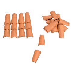 Tejas 50x23x6 mm en terracota en bolsas para belén Mundo