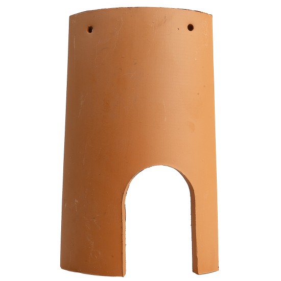 Teja con puerta de terracota 22 cm para belén Mondo Presepi