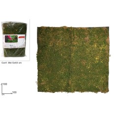 Papel de prado efecto terciopelo verde cm 50x70 para belén Mundo