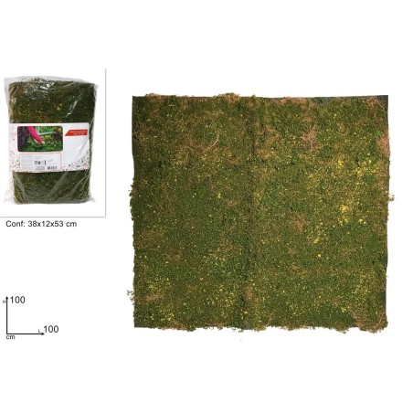 Carta prato effetto velluto verde cm 50x70 per presepe Mondo