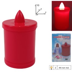 Flickering flame effect battery votive candle cm 6.3x10.3 h