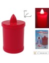 Flickering flame effect battery votive candle cm 6.3x10.3 h