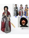 Befana con luces y sonidos 60 cm disponible en colores
