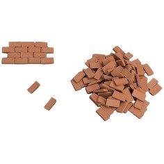 Mattoncini per parete 1,8x1,8 cm in busta da 100 pezzi per