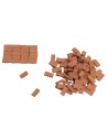 Piastrelle in cotto 18x18 mm busta da 100 pezzi