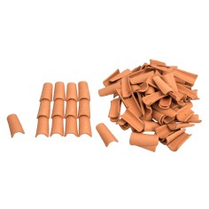 Terracotta nativity scene roof tiles mm 23x44 bag 100 pcs