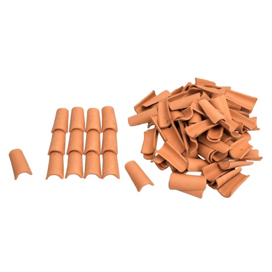 Tejas de terracota para belén mm 23x44 bolsa 100 piezas