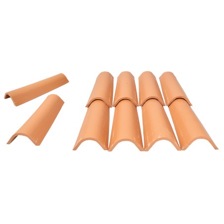 Coppi in terracotta presepe o decoupage cm 11,7x4,3x2 h 10 pz