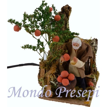 Recolector de naranjas de 10 cm en movimiento Mondo Presepi