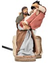 Uomo con donna incinta in braccio h 12,5 cm in movimento
