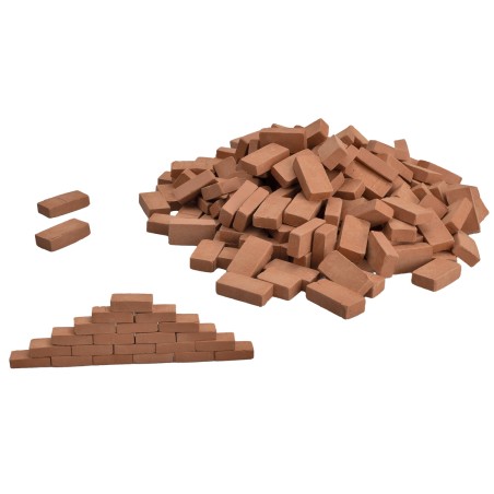 Ladrillos de terracota mm 30x15x8 h 200 piezas para belén Mondo