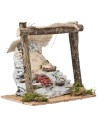 Bottega del fruttivendolo con tenda cm 15x10,3x14,5 h