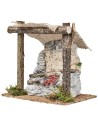 Bottega del fruttivendolo con tenda cm 15x10,3x14,5 h