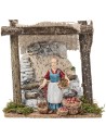 Bottega del fruttivendolo con tenda cm 15x10,3x14,5 h