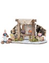 Bottega con tenda e banco con cestini cm 24,7x11x15,2 h
