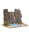 Pond with geese cm 15x15x12.2 h for nativity scene Mondo Presepi
