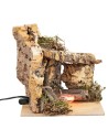 Illuminated grotto with working light cm 14.2x14.2x15 h for
