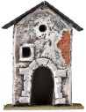 House with arch and irregular windows cm 11.2x7.5x16 h