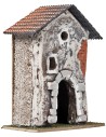 Casa con arco y ventanas irregulares cm 11,2x7,5x16 h