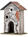 House with arch and irregular windows cm 11.2x7.5x16 h