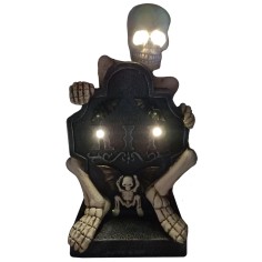 Tomba con scheletro illuminata h 57 cm per presepe Mondo Presepi 2