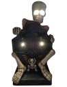 Tomba con scheletro illuminata h 57 cm per presepe Mondo Presepi