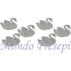 Set of 6 swan cm 2