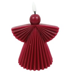 Candela angelo con luce led effetto fiamma h 13,5 cm per