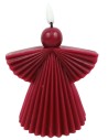 Angel candle with LED light flame effect h 13.5 cm for