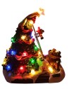 Carrusel árbol de Navidad con música y luces en movimiento que