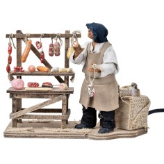 Charcutero con estante móvil 14 cm para pesebre Mondo 2