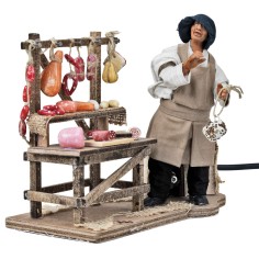 Delicatessen counter with moving shelf 14 cm for Mondo nativity scene