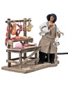 Salumiere con mensola in movimento 14 cm per presepe Mondo